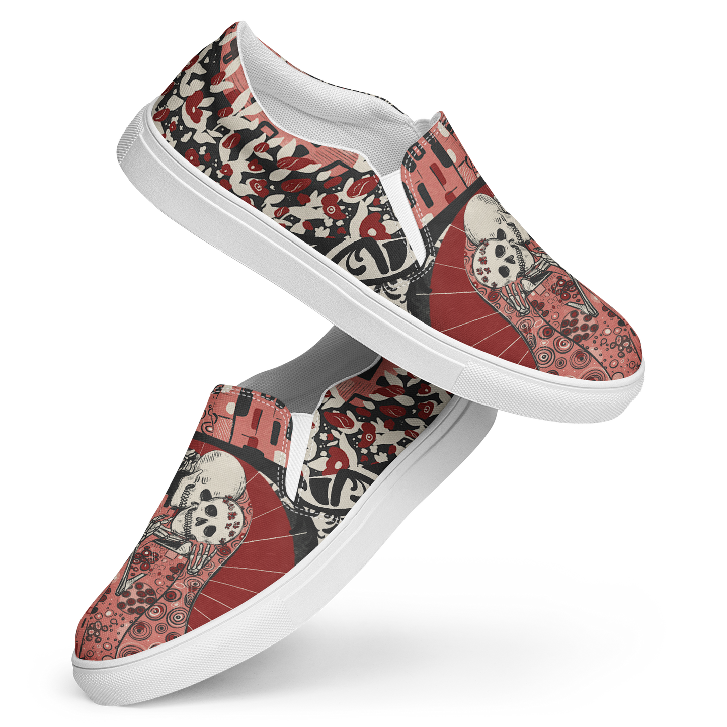 The Kiss Women’s Sizes slip-on canvas shoes