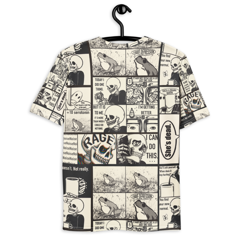 Comical all over print shirt