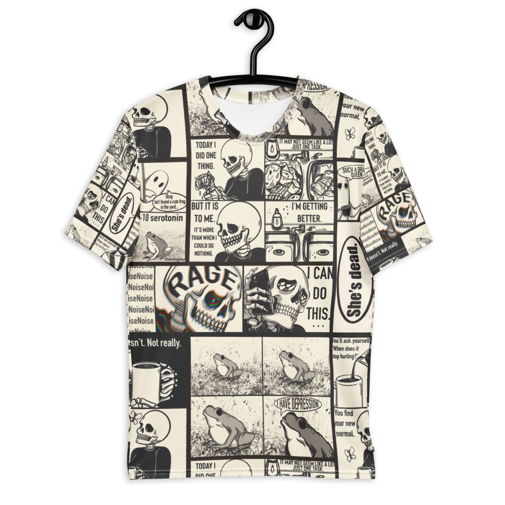 Comical all over print shirt
