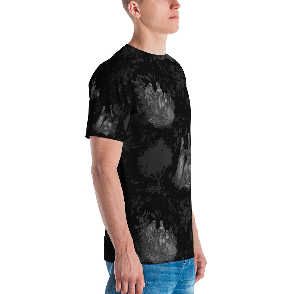 Haunted Toile All Over Print Shirt (black)