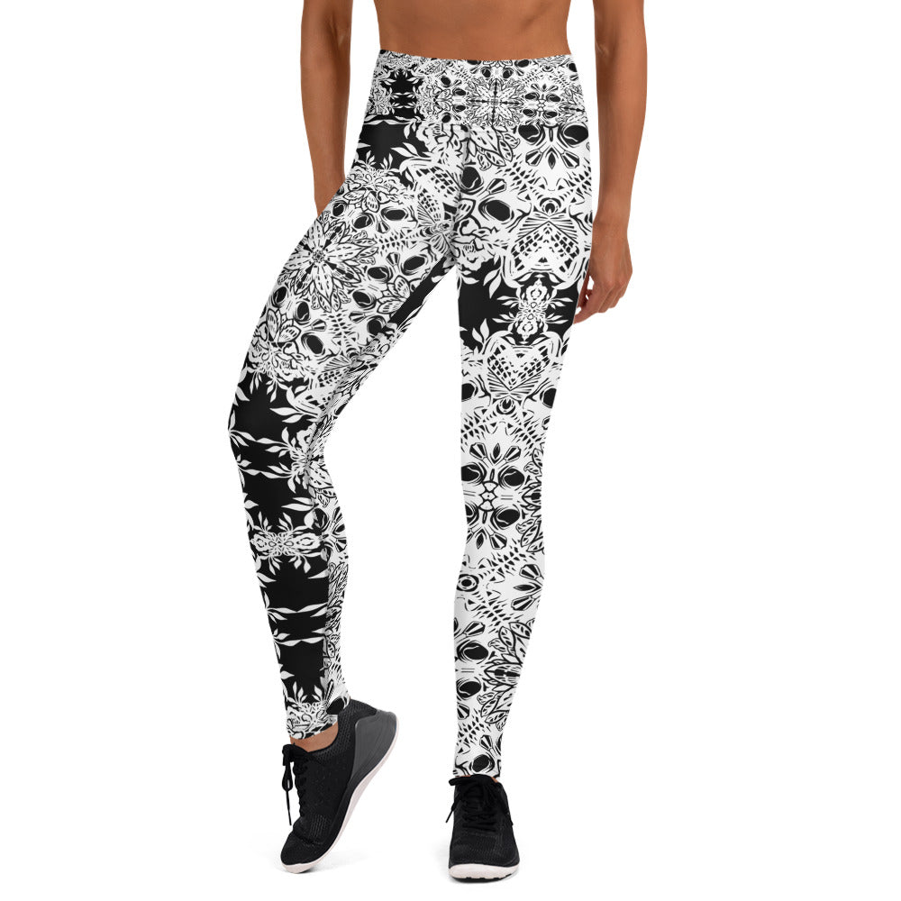 Skelepattern Yoga Leggings