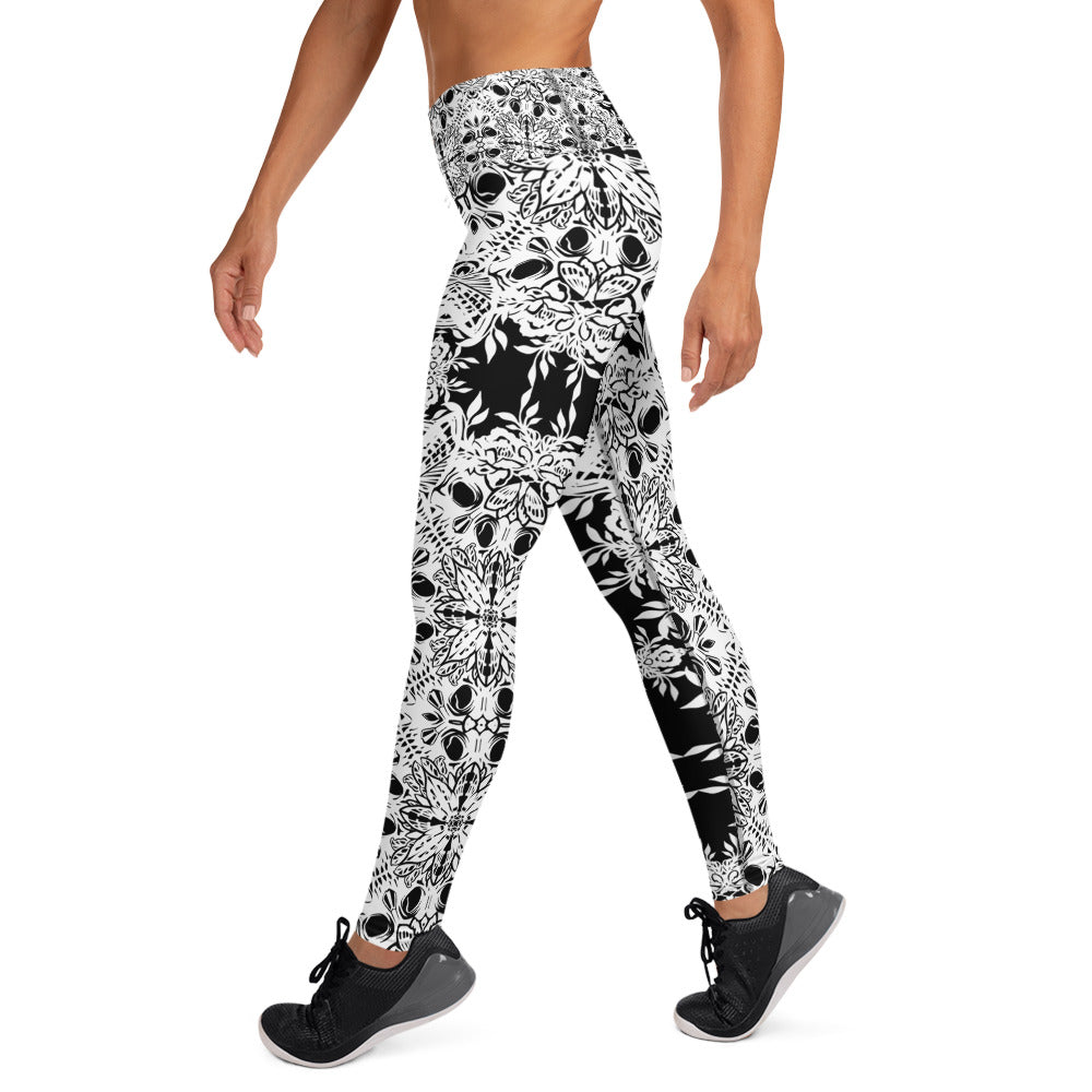 Skelepattern Yoga Leggings
