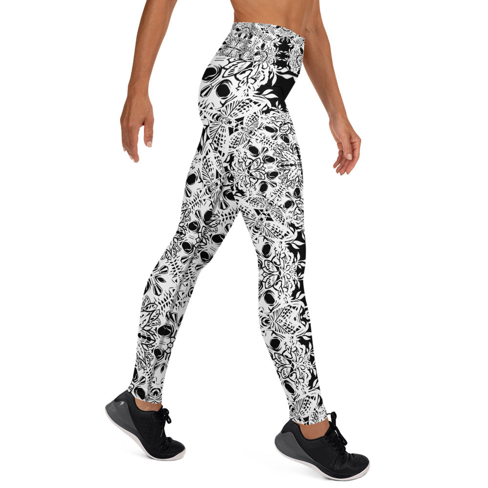 Skelepattern Yoga Leggings