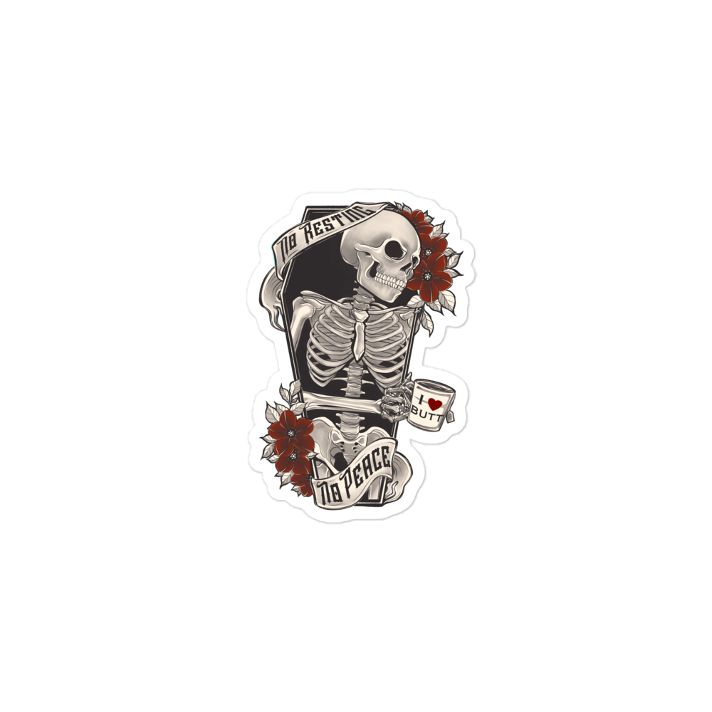 No Rest Sticker