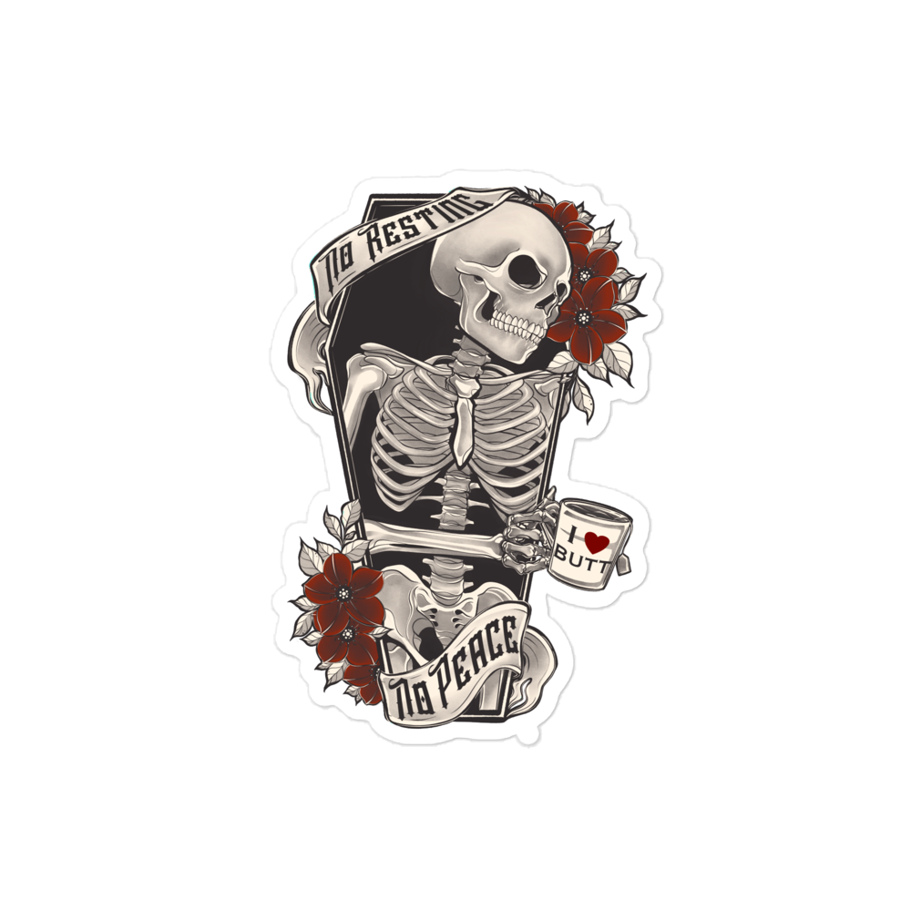 No Rest Sticker