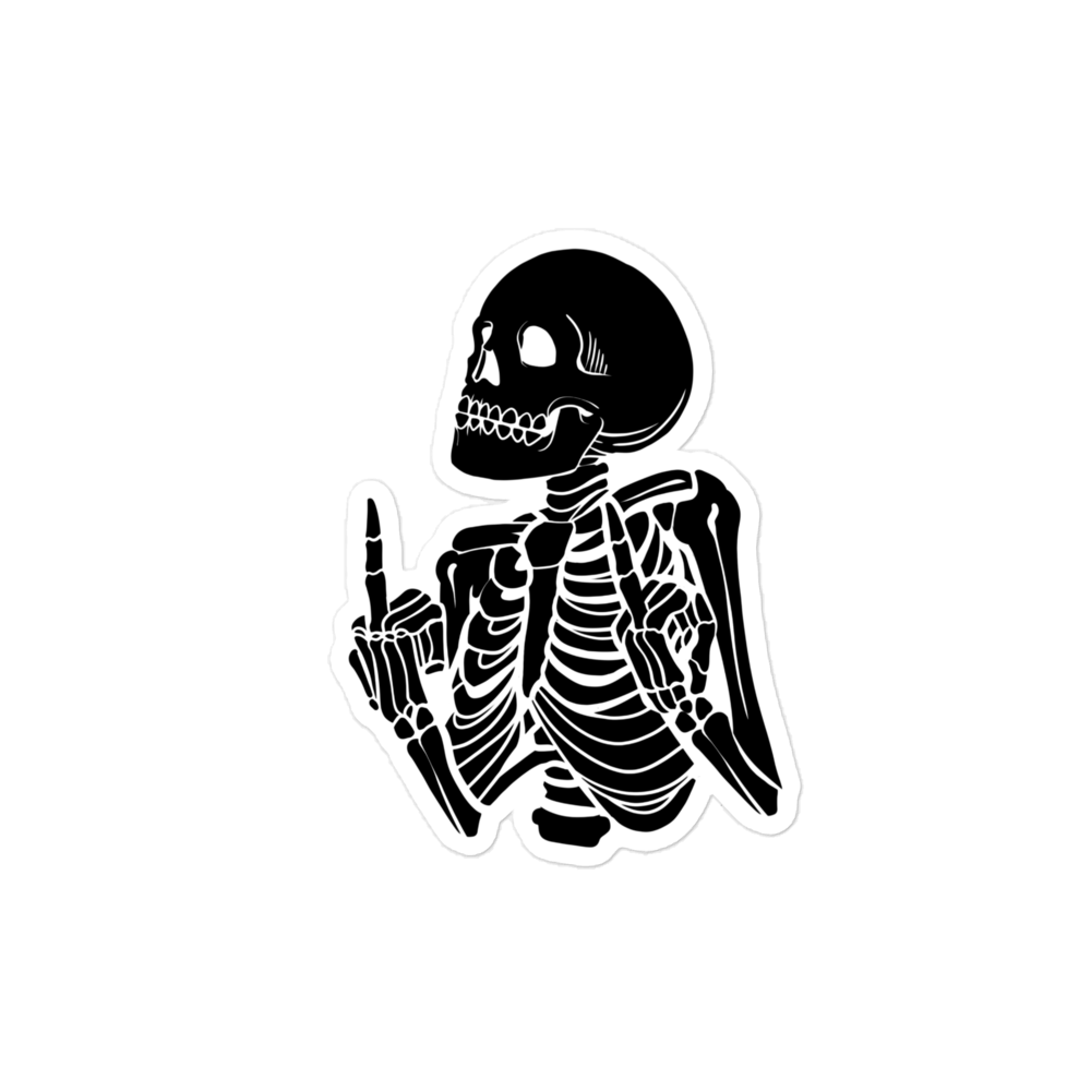 SkeleFinger Bubble-free stickers