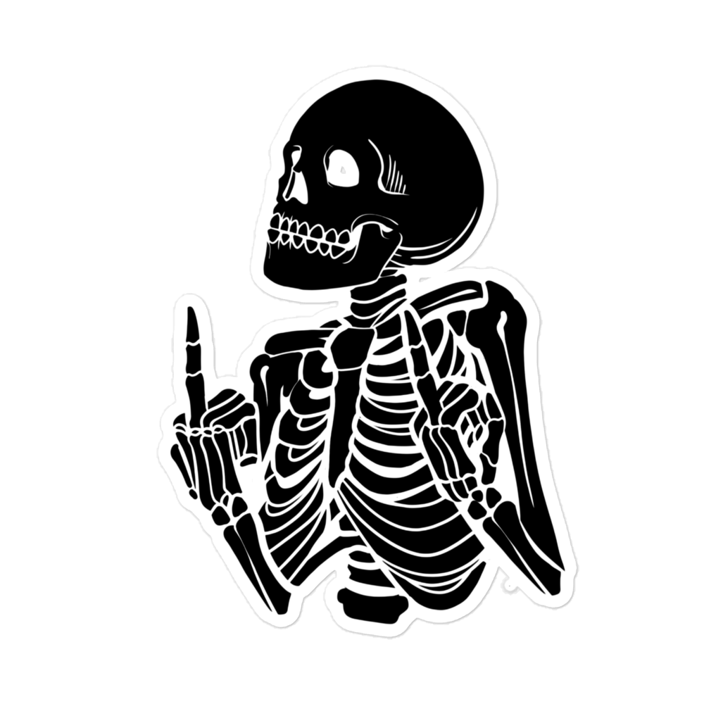 SkeleFinger Bubble-free stickers