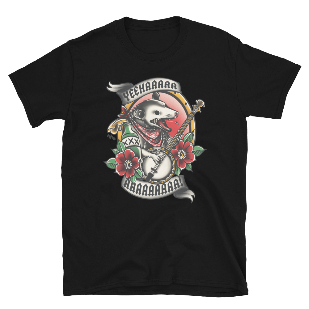 YEHAAAAAAAAAA Old School Possum Short-Sleeve Unisex T-Shirt