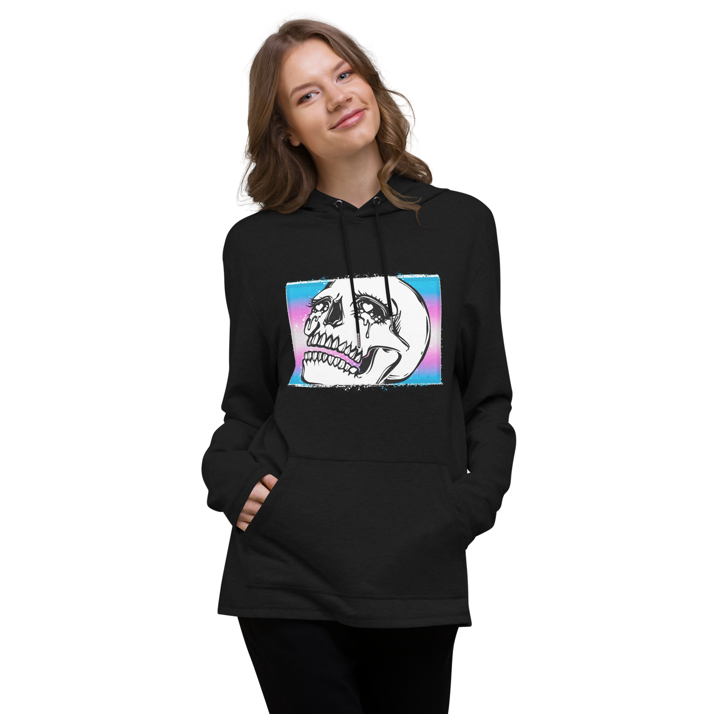 Crybaby Pride (trans) Unisex Lightweight Hoodie
