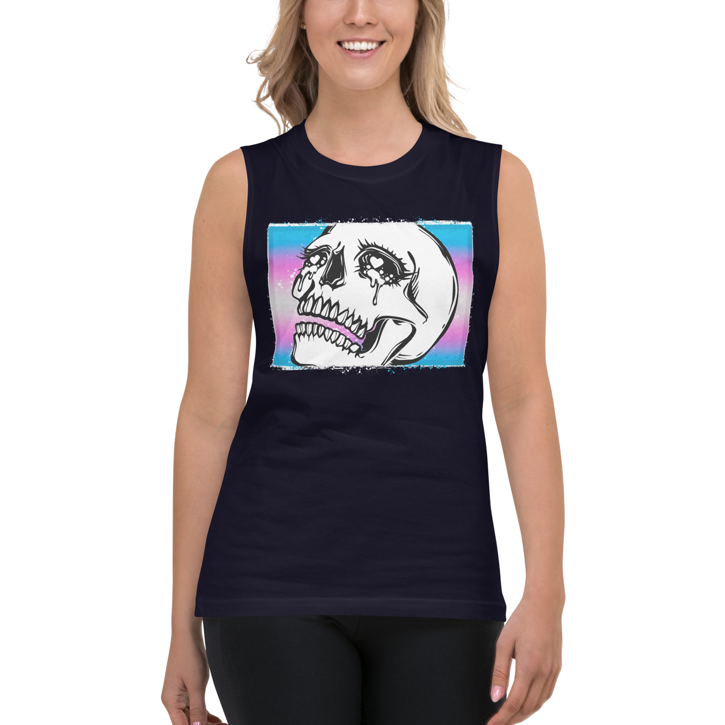 Crybaby Pride (Trans Flag) Muscle Shirt
