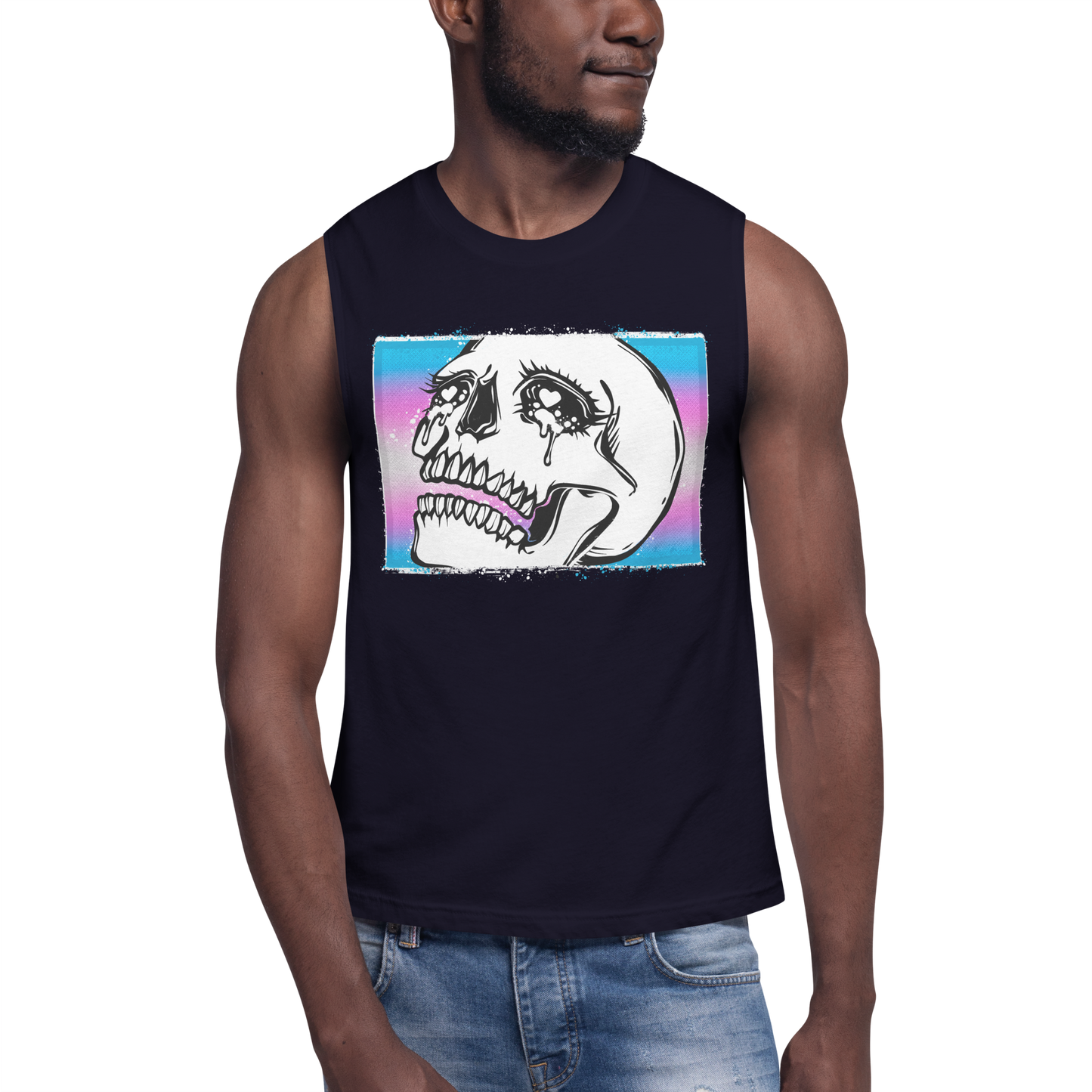 Crybaby Pride (Trans Flag) Muscle Shirt