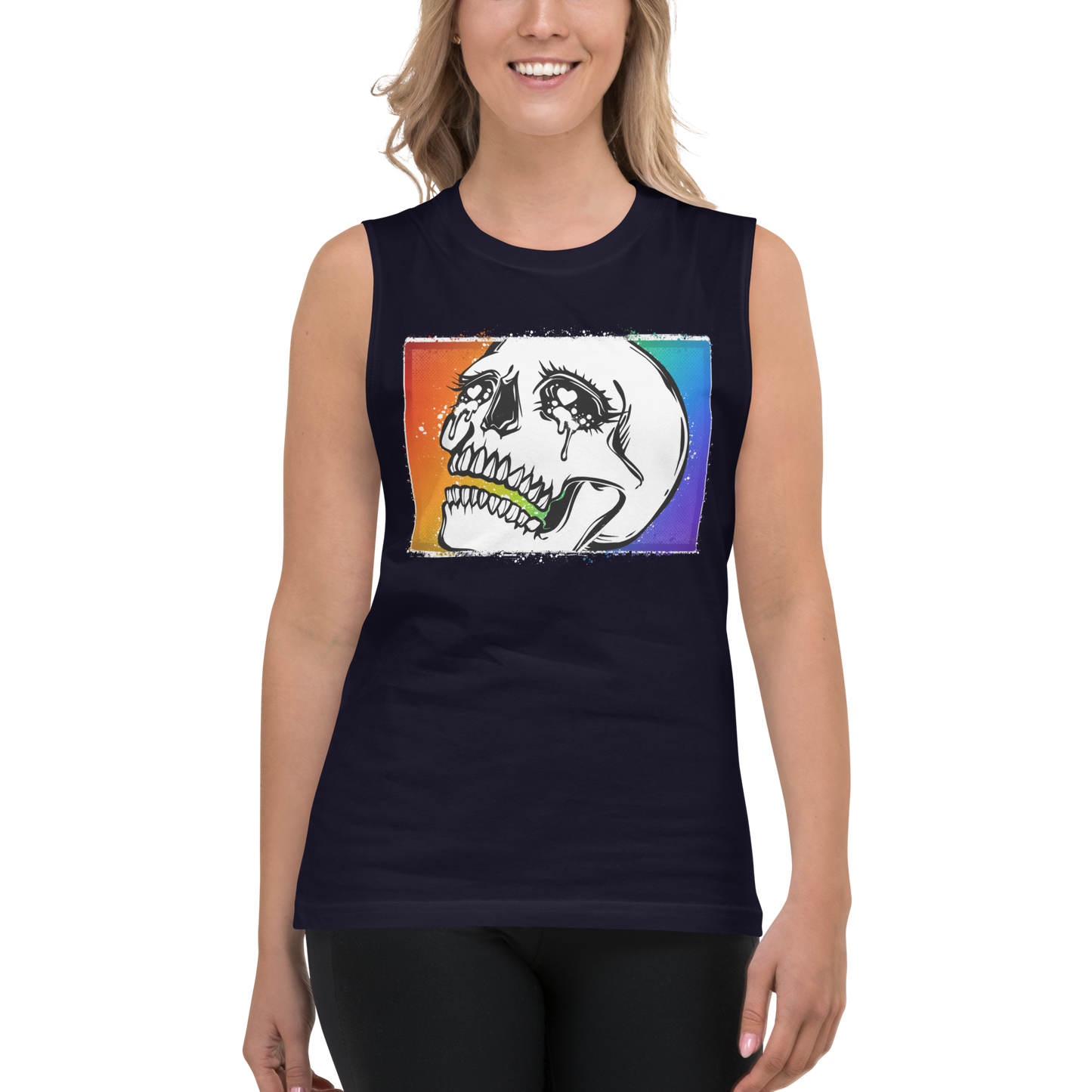 Crybaby Pride Flag Muscle Shirt