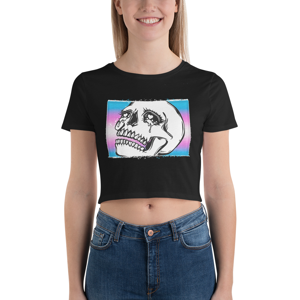 Crybaby Pride Flag (trans) Crop Tee