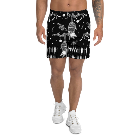 AHHHHHHHHH Screaming Possum Men's Athletic Long Shorts