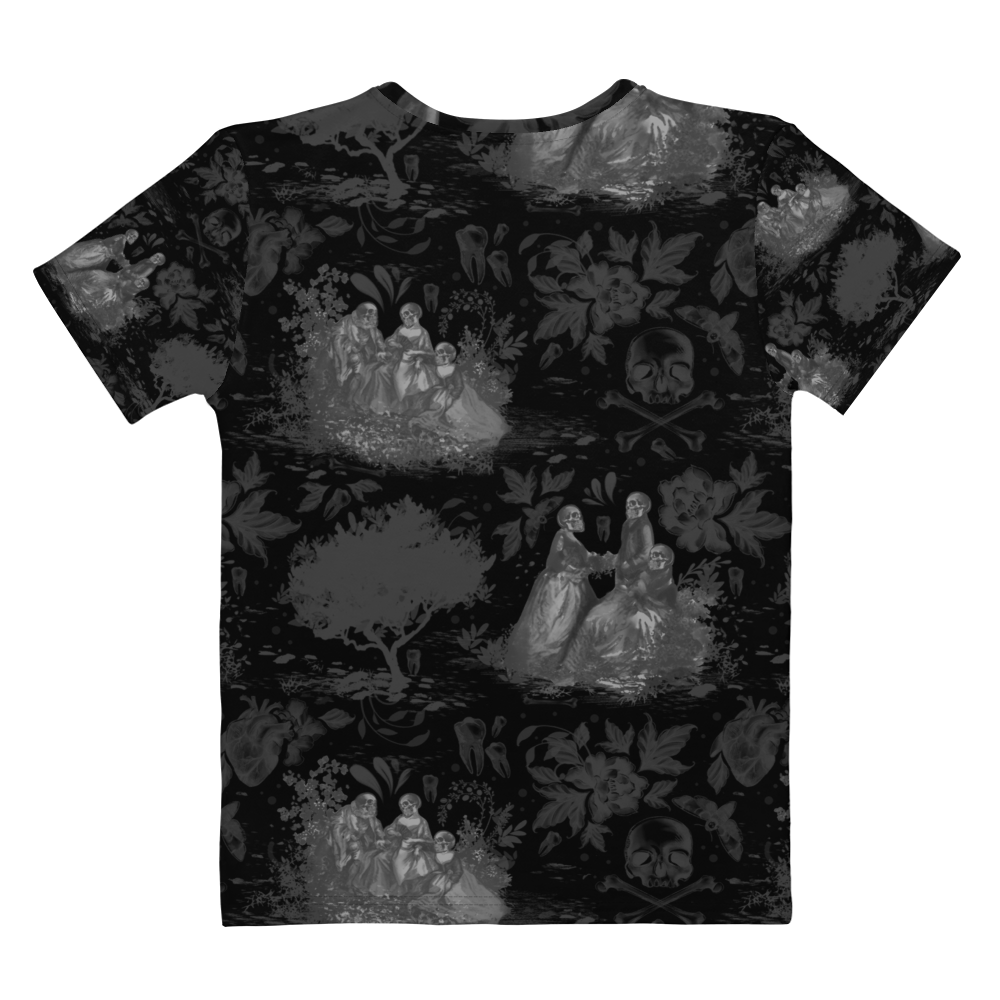 Haunted Toile All Over Print Shirt (black)
