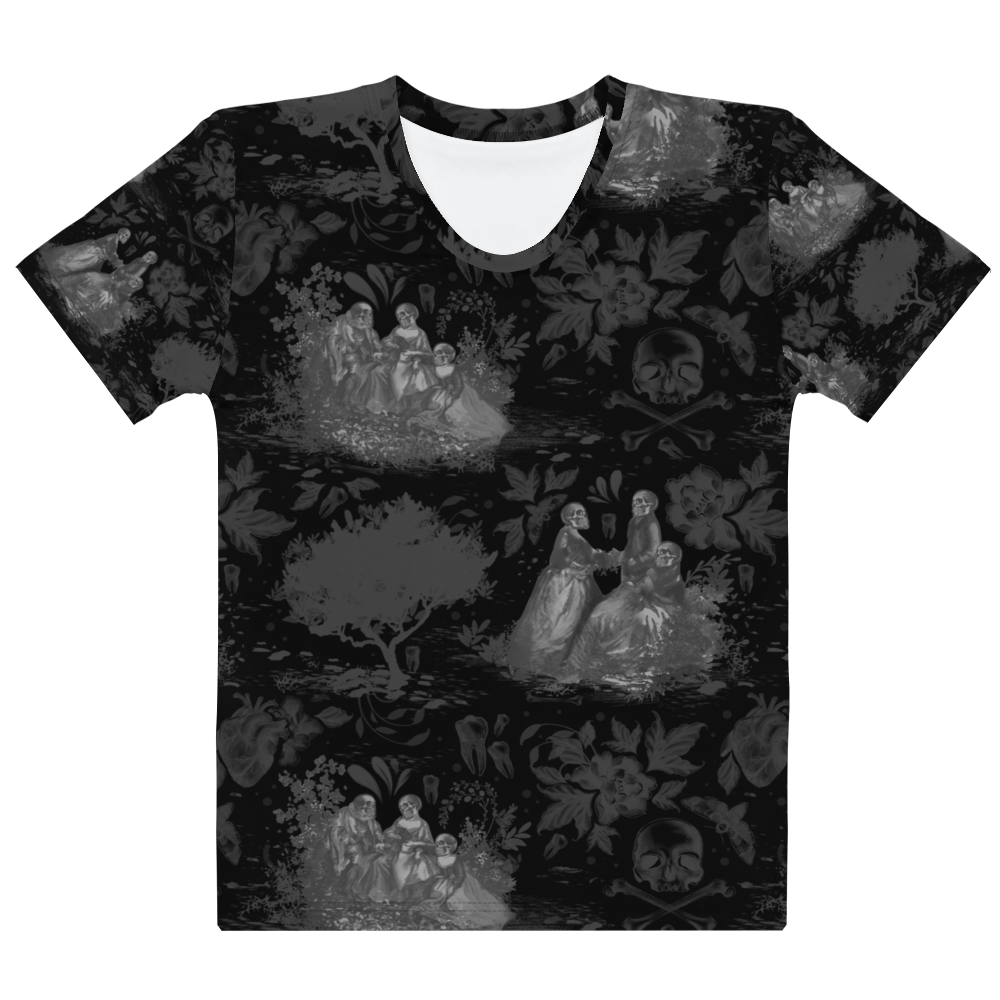 Haunted Toile All Over Print Shirt (black)